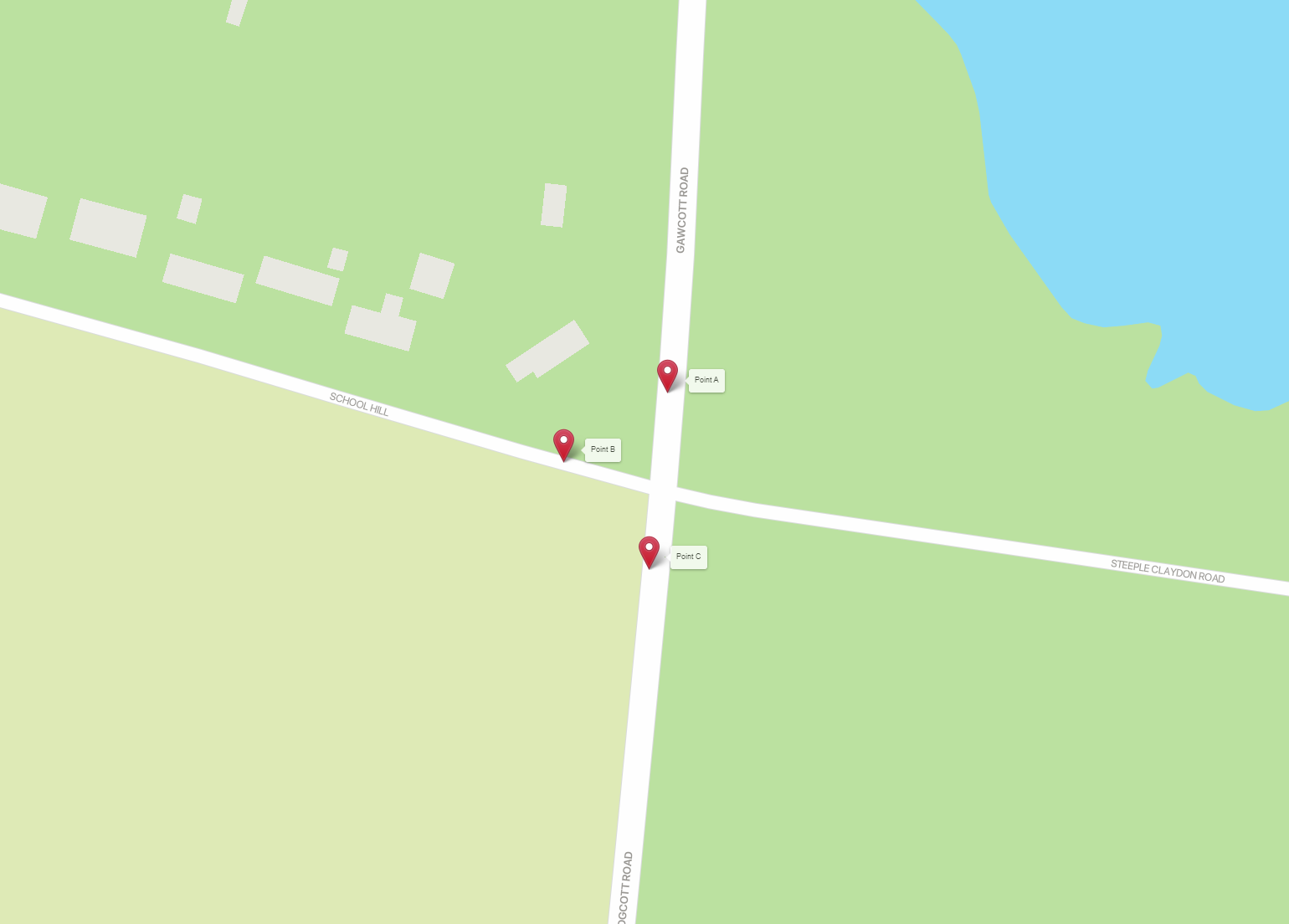 Photo of week-day daytime road closure at Charndon crossroads 